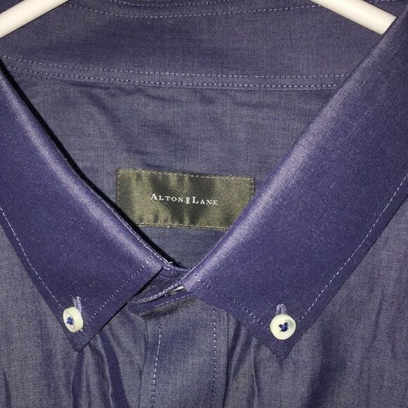 Deep Blue Alton Lane LS dress casual shirt 17 x 36 - Picture 2 of 3